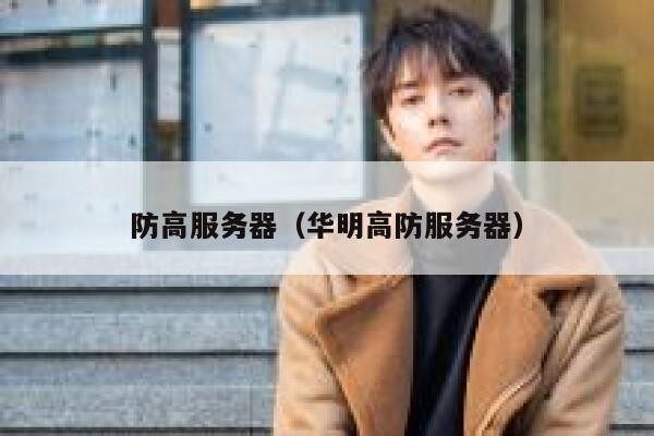 防高服务器（华明高防服务器）